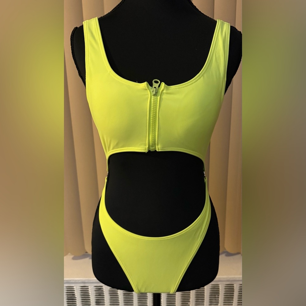 Icon Swin Neon Yellow Women's Swimwear. Size S